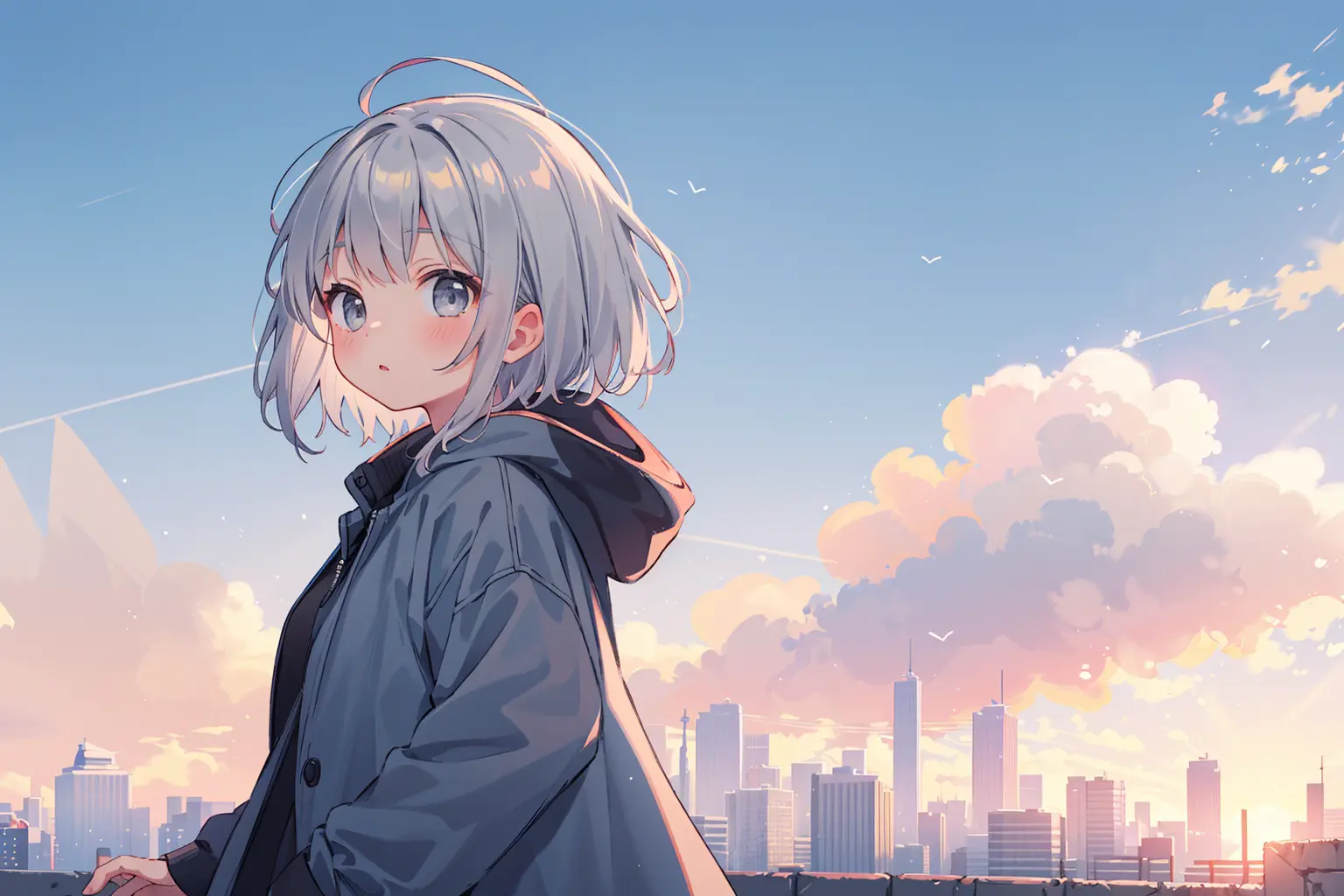 Flore looking at me.